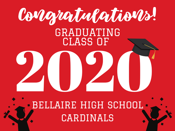 Bellaire High School Yard Sign-Single-  Style 2