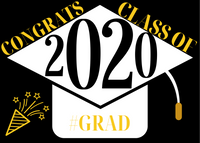 Class of 2020 on White Cap - Set of 10