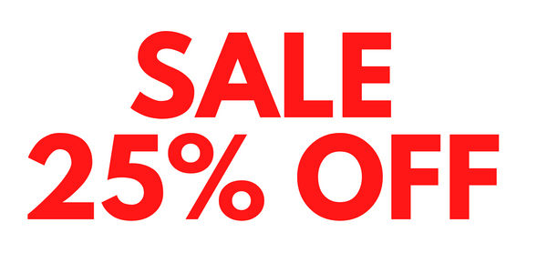 Sale Red Lettered 25% Off
