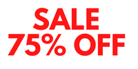 Sale Red Lettered 75% Off