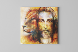 Jesus Lion Square Canvas