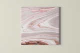Red Marble Take 2 Square Canvas