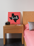 Texas is Home Square Canvas