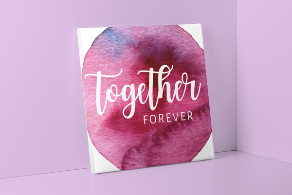 Together Forever Square Canvas